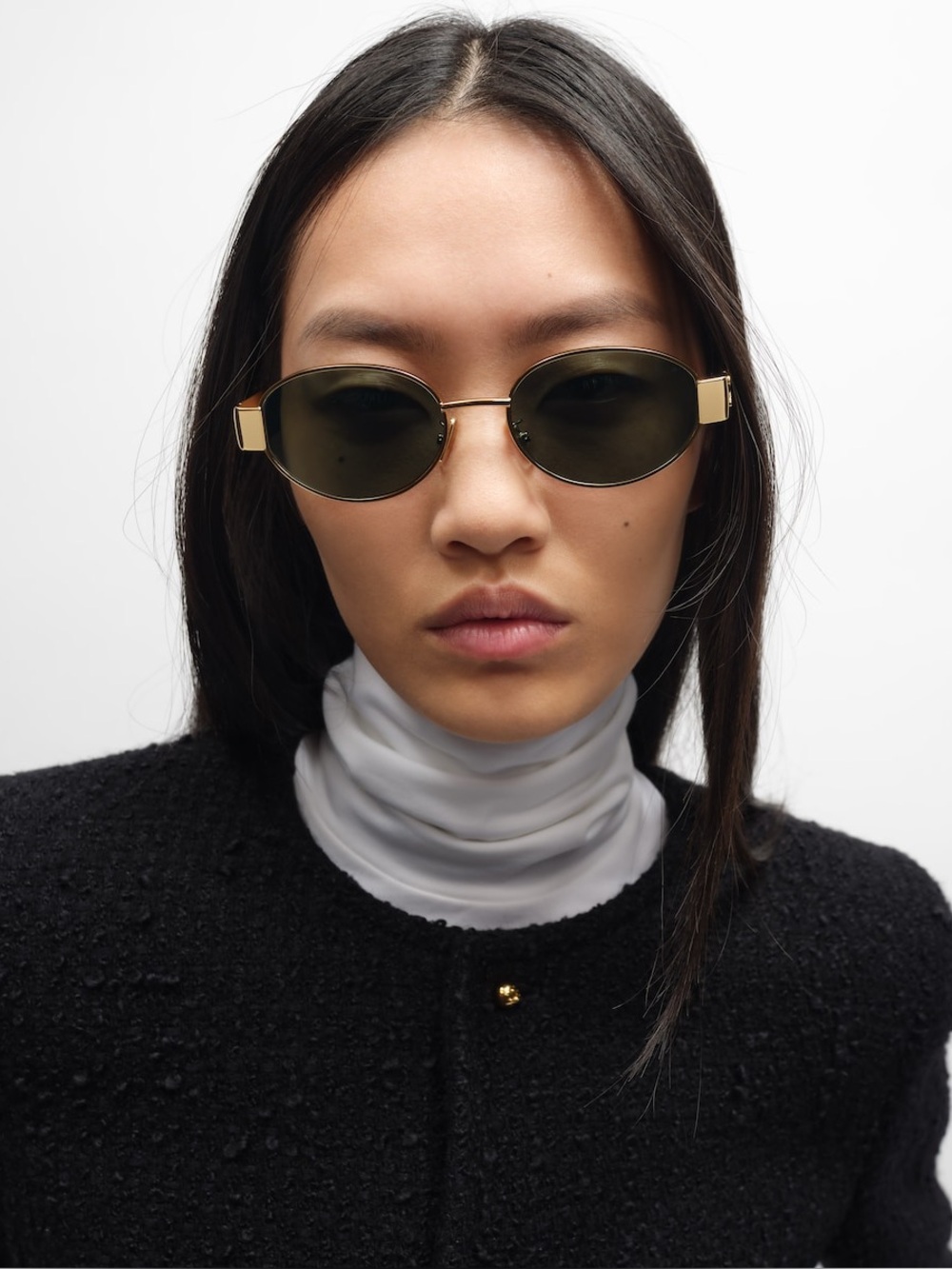 Celine Triomphe Metal 01 Sunglasses in Metal - Picture 4 of 6